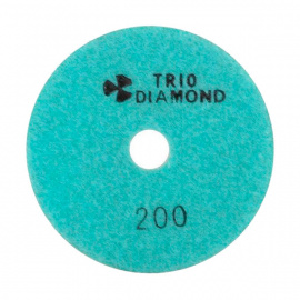 Круг алмазный шлифовальный Trio-Diamond гибкий № 200 мокрая шлифовка 100 мм