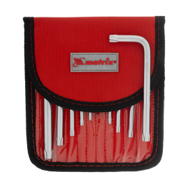 Ключи имбусовые в наборе Matrix TORX-TT короткие T10-T50, 9 шт