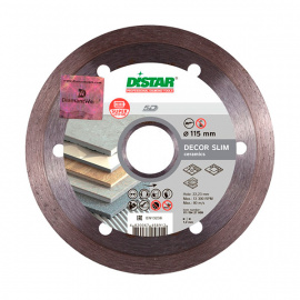 Диск алмазный Distar Decor Slim сплошной 115 мм
