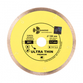 Диск алмазный Trio-Diamond Wet UTW504 ультра тонкий, сплошной 180 мм