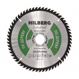 Диск пильный Hilberg Industrial HW212 по дереву 60 зубьев 210х30 мм