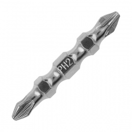 Биты крестообразные Gross двухсторонние PH2, PZ2, 45 мм, 10 шт.