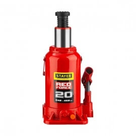 Домкрат гидравлический Stayer Red Force бутылочный 242-452 мм, 20 т