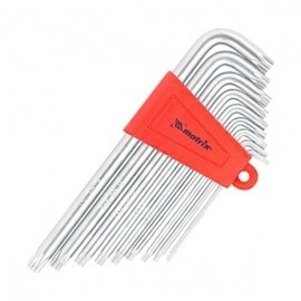 Ключи имбусовые в наборе Matrix TORX удлиненные T10-T50, 9 шт