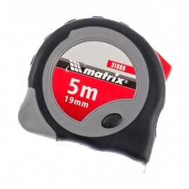 Рулетка измерительная Matrix Continuous fixation обрезиненный корпус 5 м