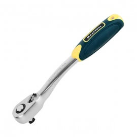 Трещотка для торцовых головок Kraftool Pro, Сr-V сталь, 72 зубца, изогнутая, 3/8"
