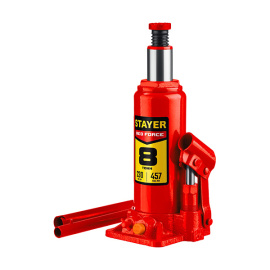 Домкрат гидравлический Stayer Profi Red Force бутылочный 200-385 мм, 8 т