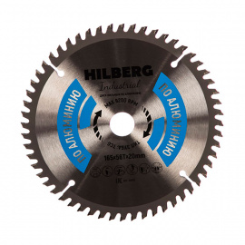 Диск пильный Hilberg Industrial HA165 по алюминию 56 зубьев 165х20 мм