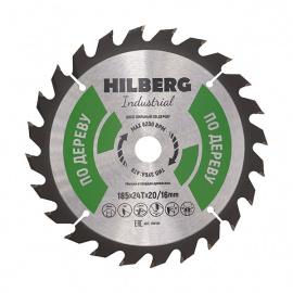 Диск пильный Hilberg Industrial HW185 по дереву 24 зуба 185х20 мм